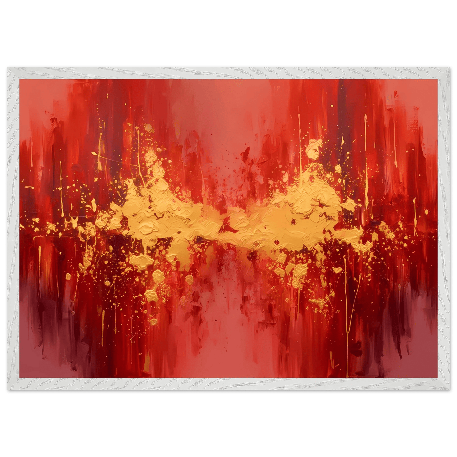 Tableau Rouge Abstrait - The Art Avenue