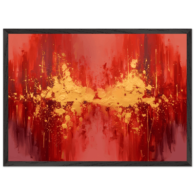 Tableau Rouge Abstrait - The Art Avenue