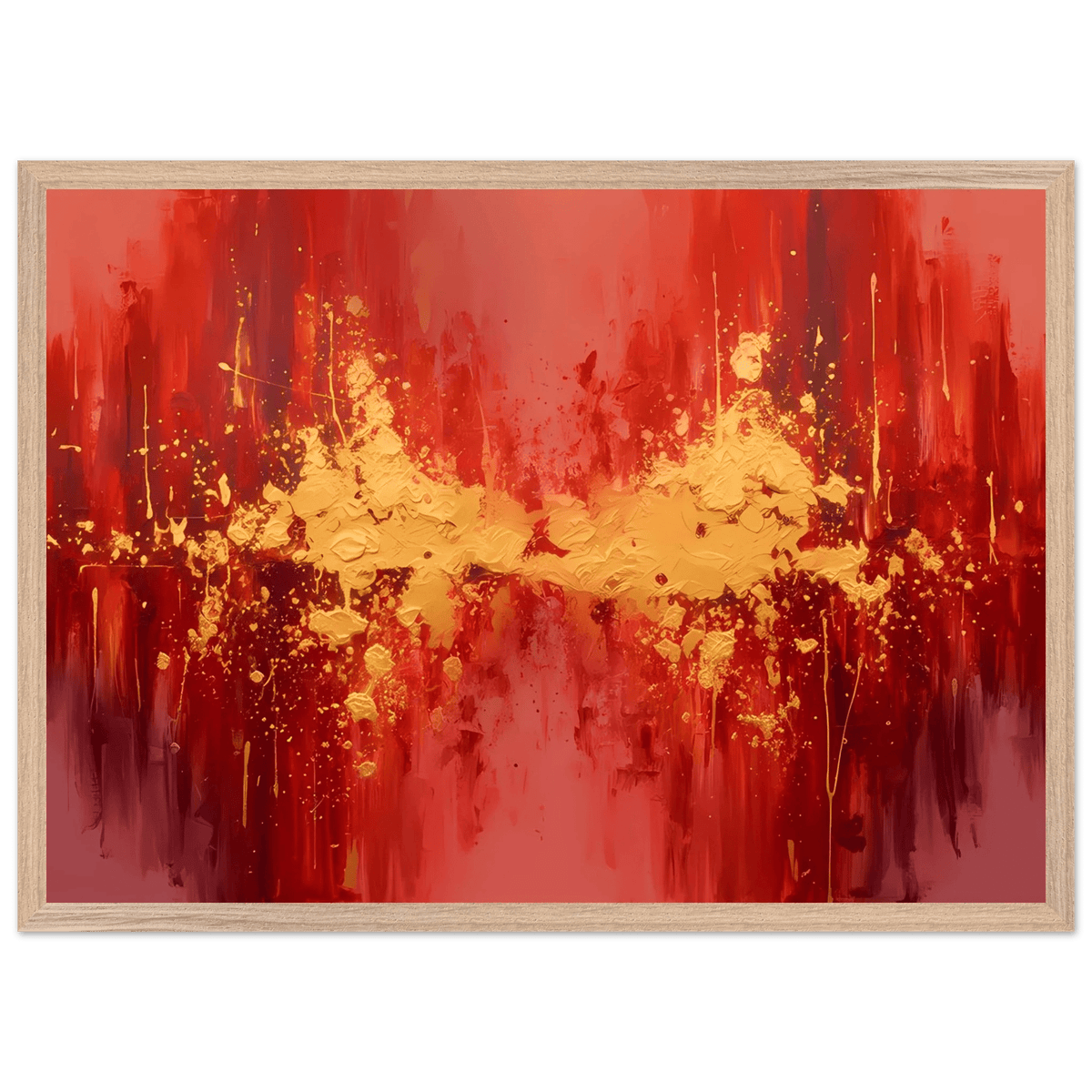 Tableau Rouge Abstrait - The Art Avenue