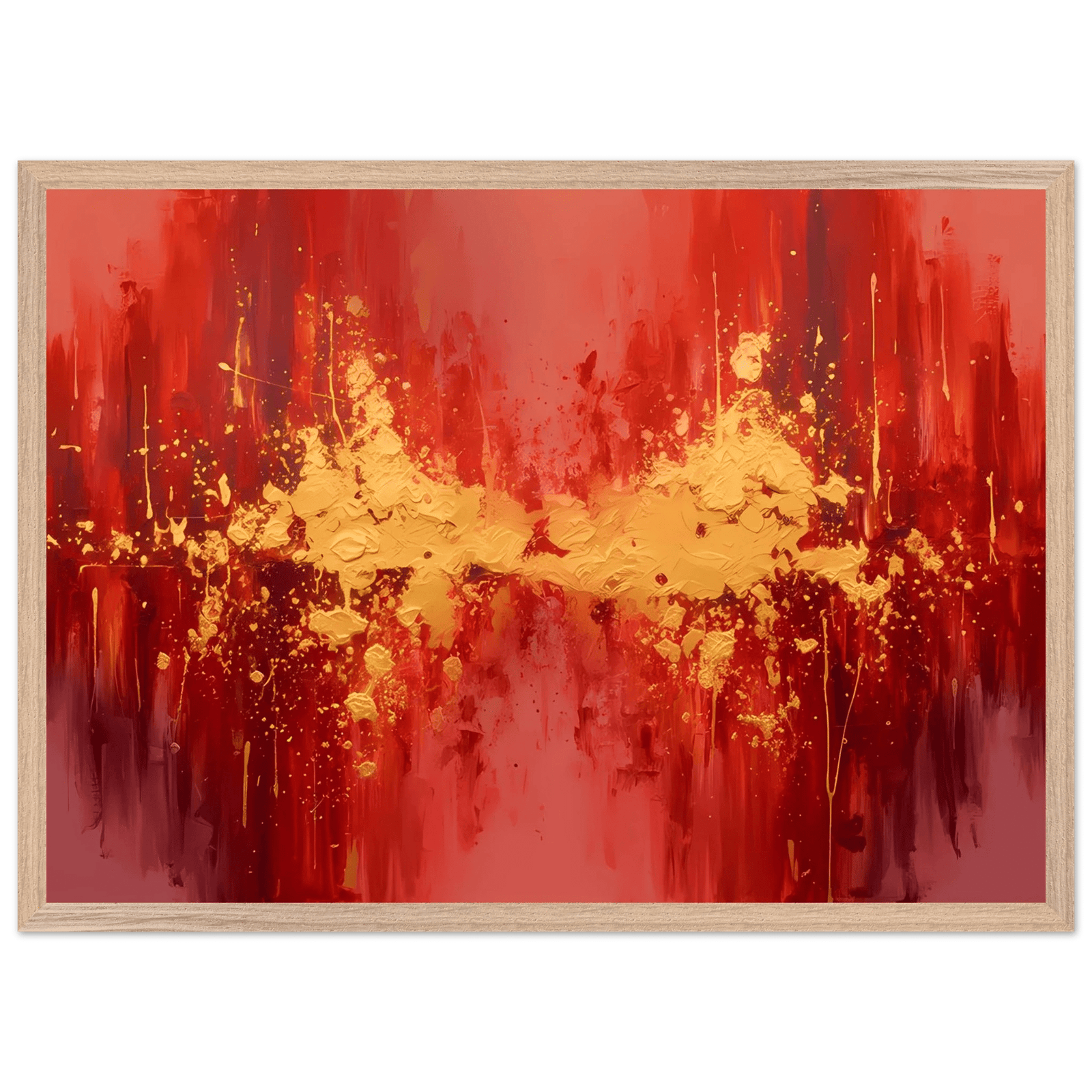 Tableau Rouge Abstrait - The Art Avenue