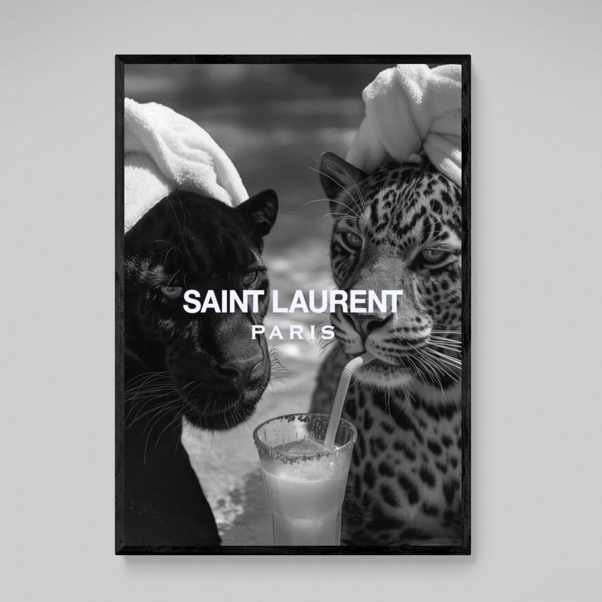 Tableau Saint Laurent Noir et Blanc - The Art Avenue
