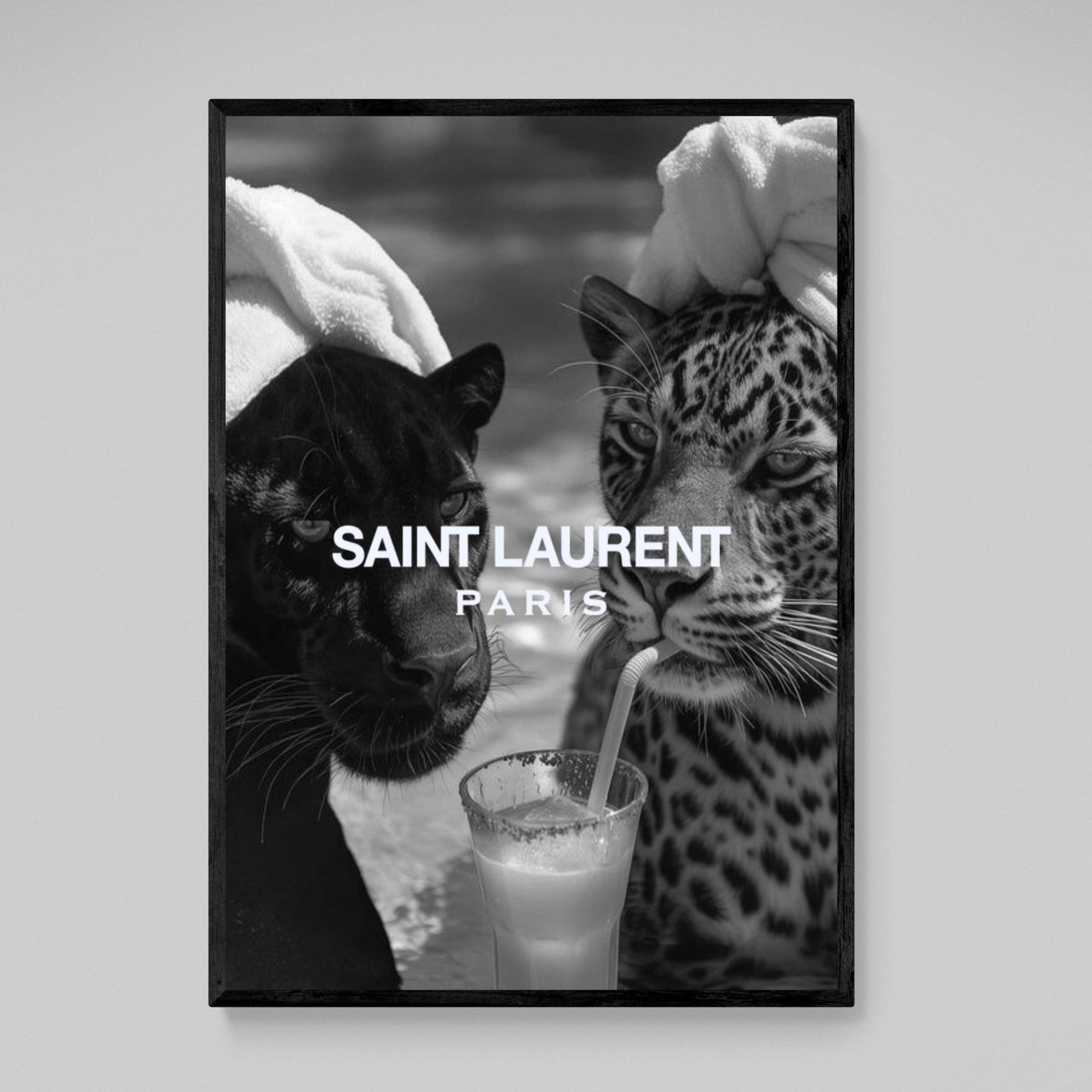 Tableau Saint Laurent Noir et Blanc - The Art Avenue