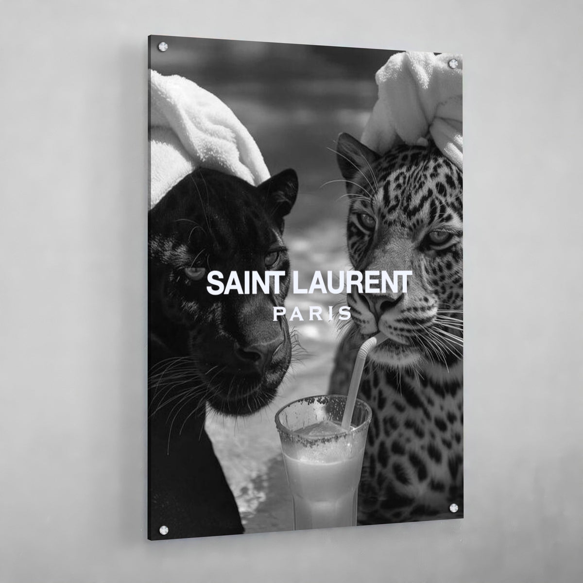 Tableau Saint Laurent Noir et Blanc - The Art Avenue