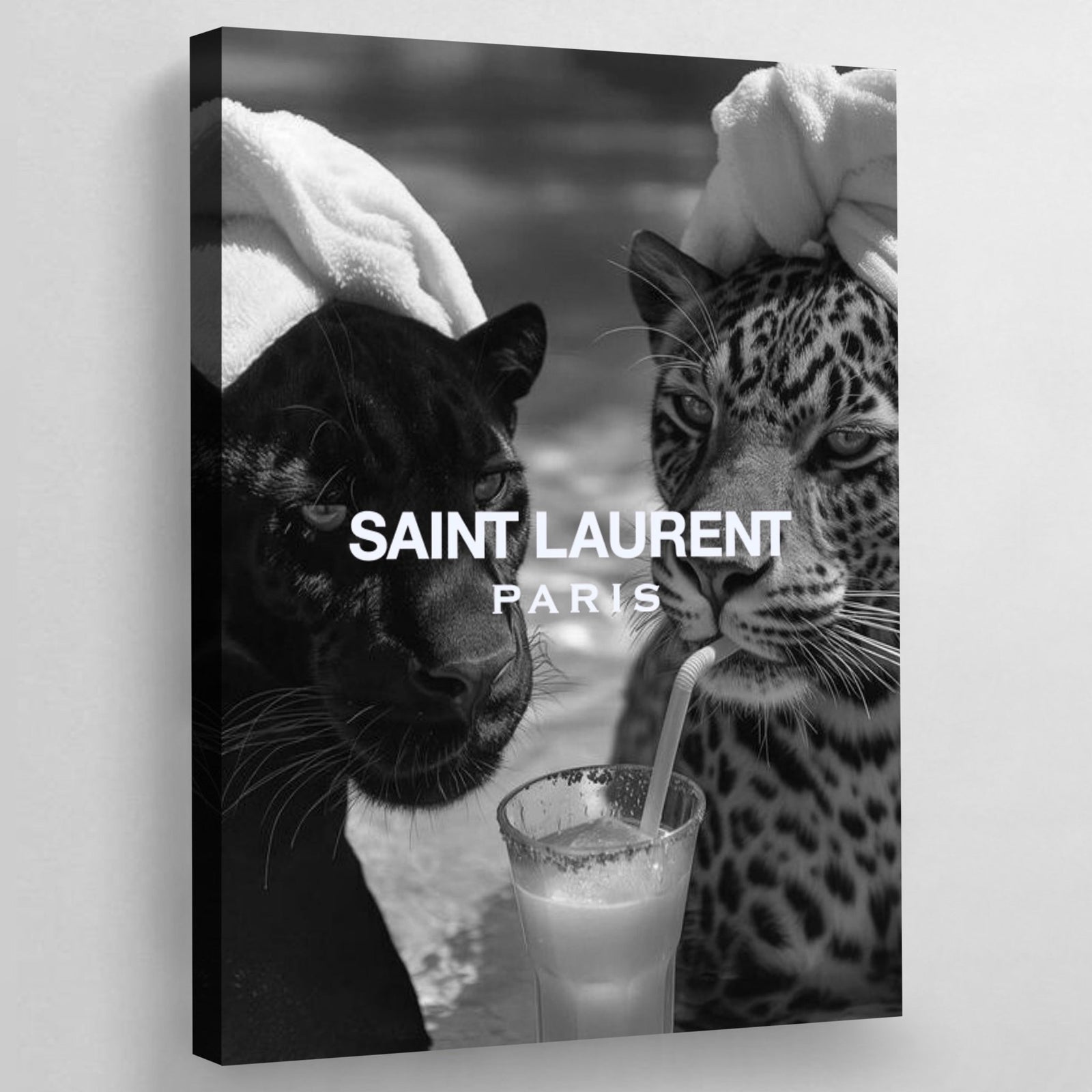 Tableau Saint Laurent Noir et Blanc - The Art Avenue