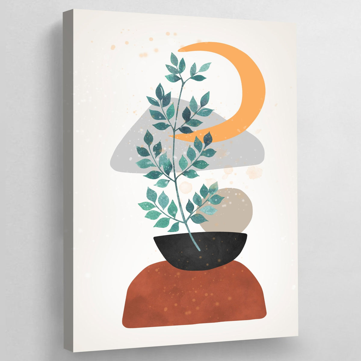 Tableau Scandinave Botanique Lune - The Art Avenue