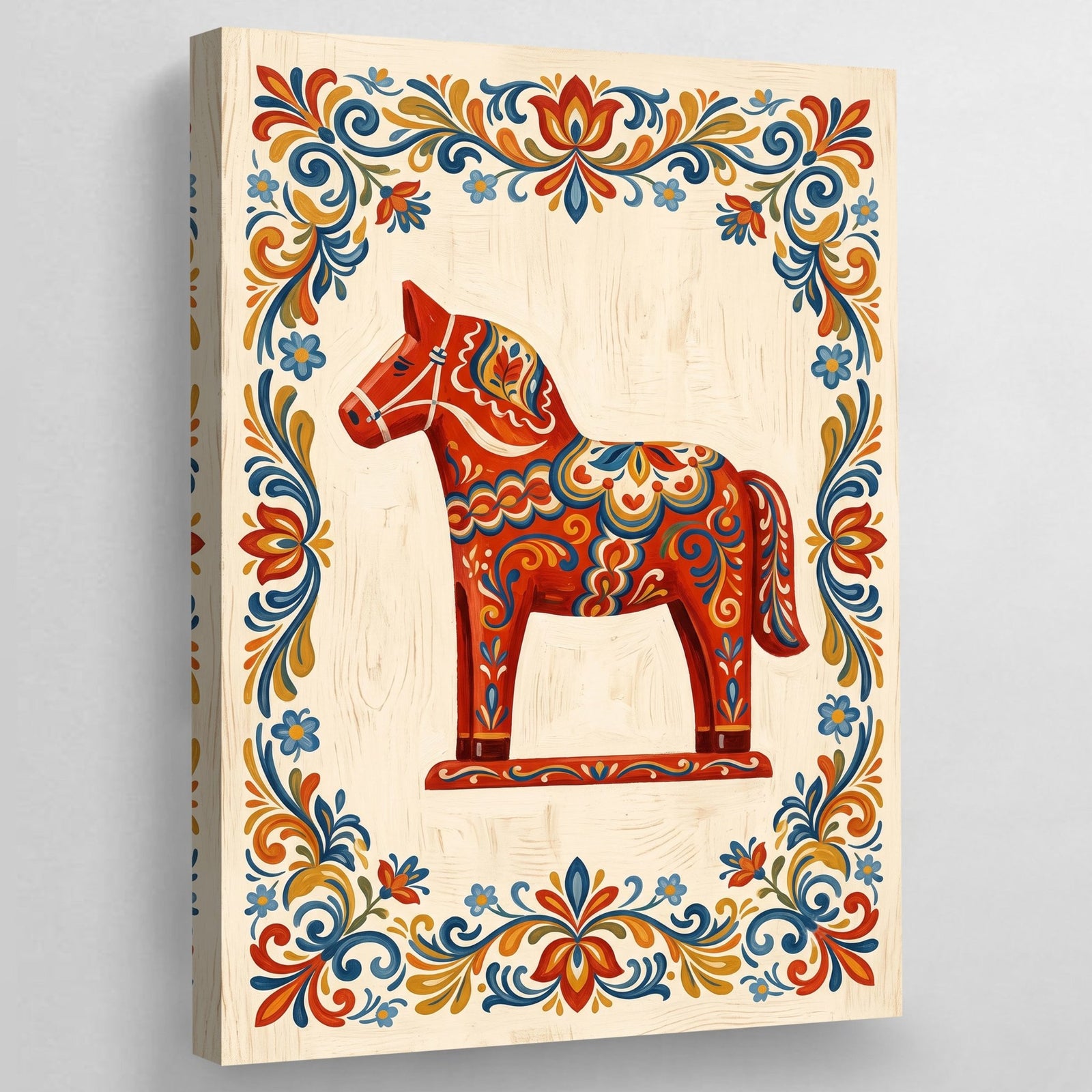 Tableau Scandinave Cheval Dalécarlien - The Art Avenue