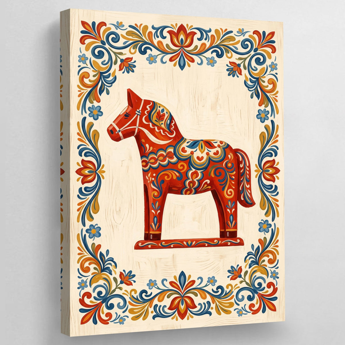 Tableau Scandinave Cheval Dalécarlien - The Art Avenue