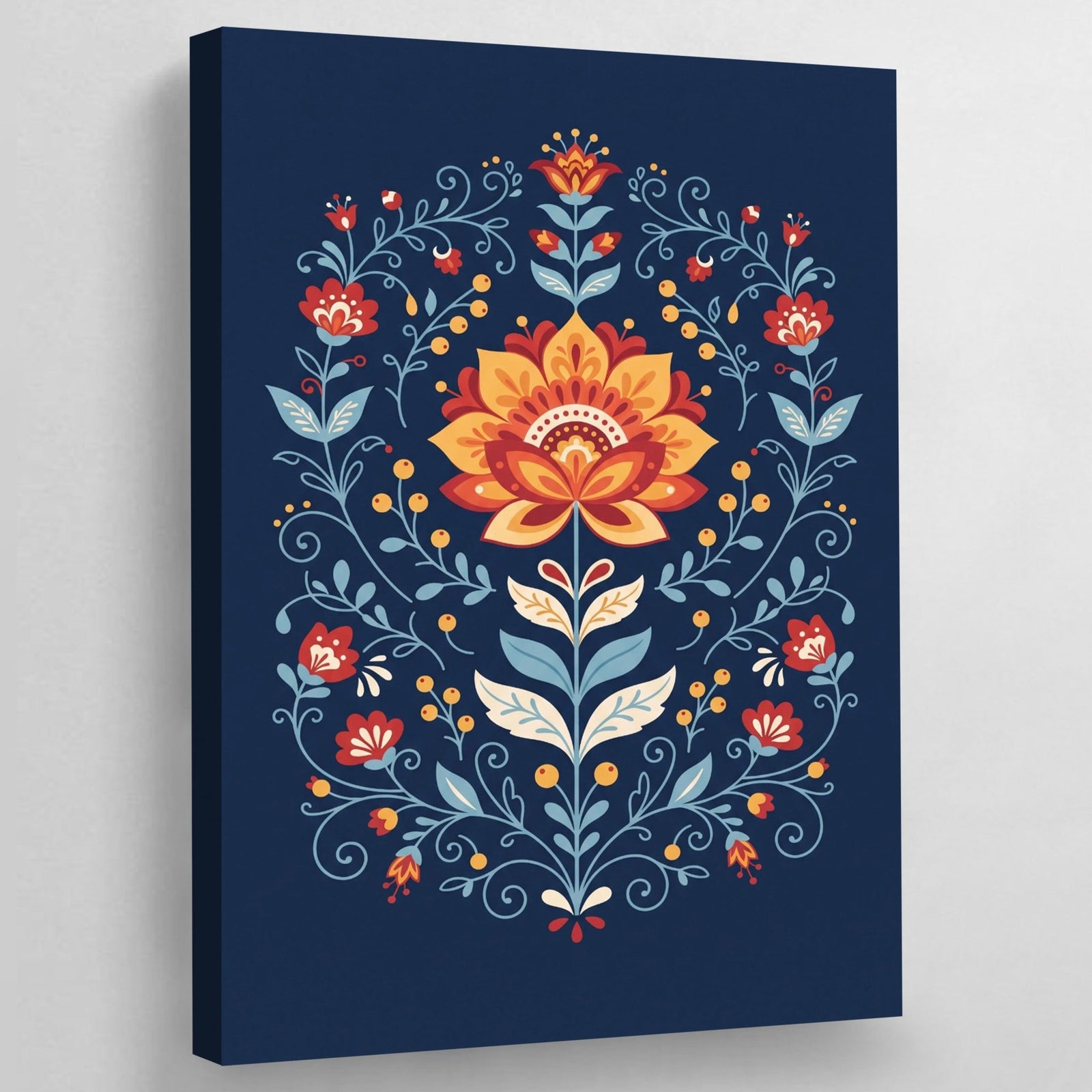 Tableau Scandinave Fleur Nordique - The Art Avenue