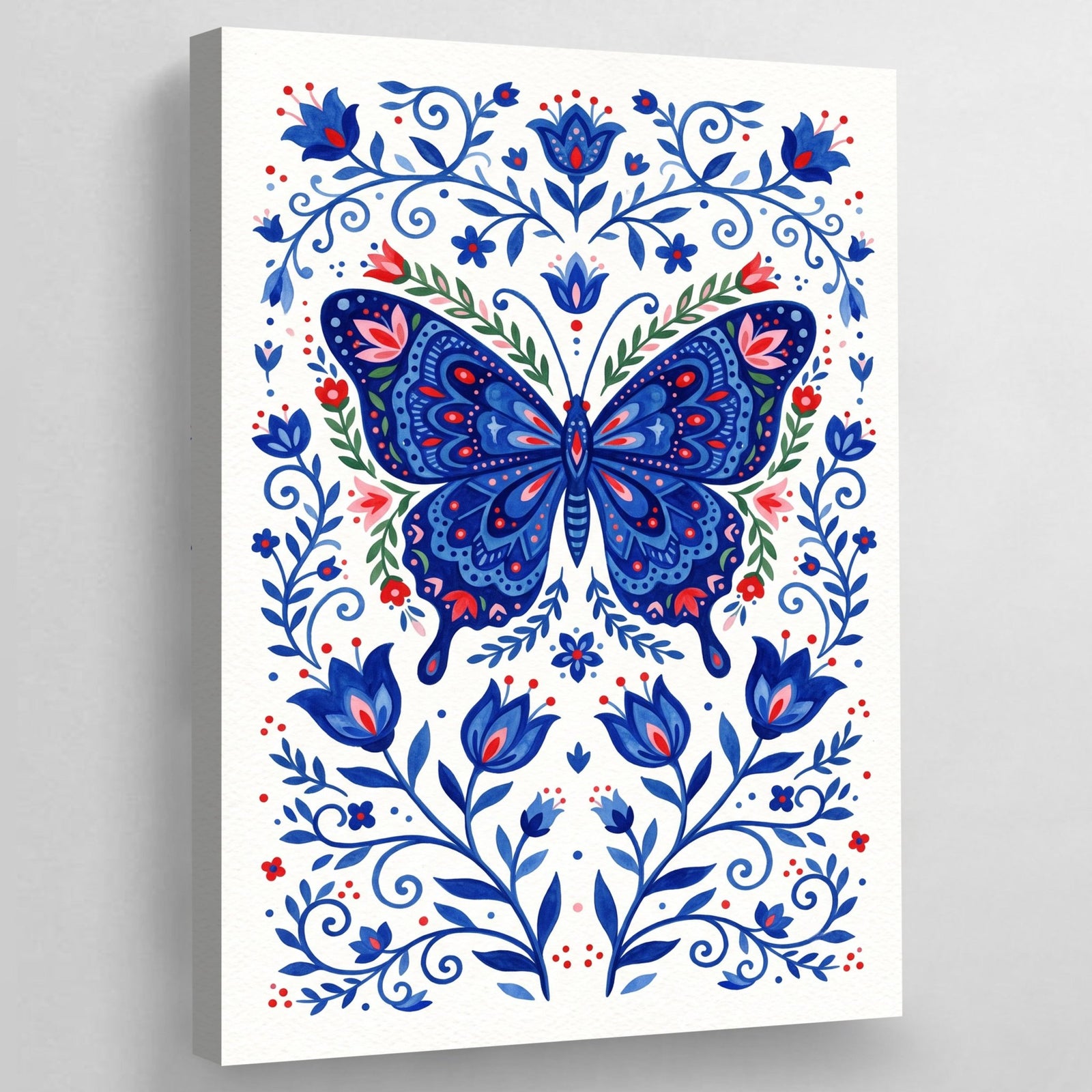 Tableau Scandinave Papillon Bleu - The Art Avenue