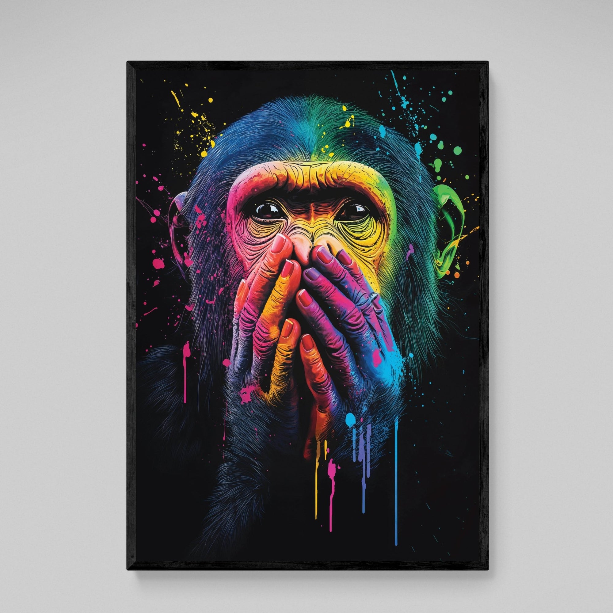 Tableau Singe Coloré Pop Art - The Art Avenue