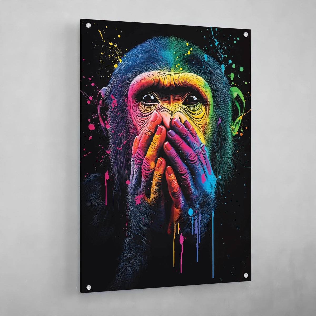 Tableau Singe Coloré Pop Art - The Art Avenue