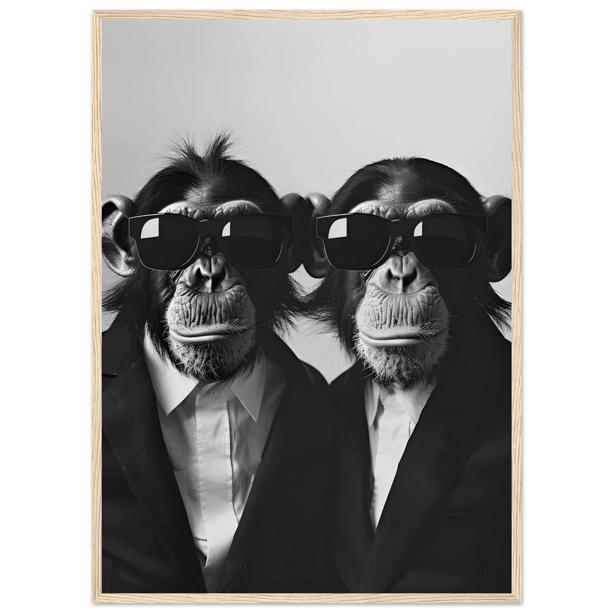 Tableau Singe Noir et Blanc - The Art Avenue