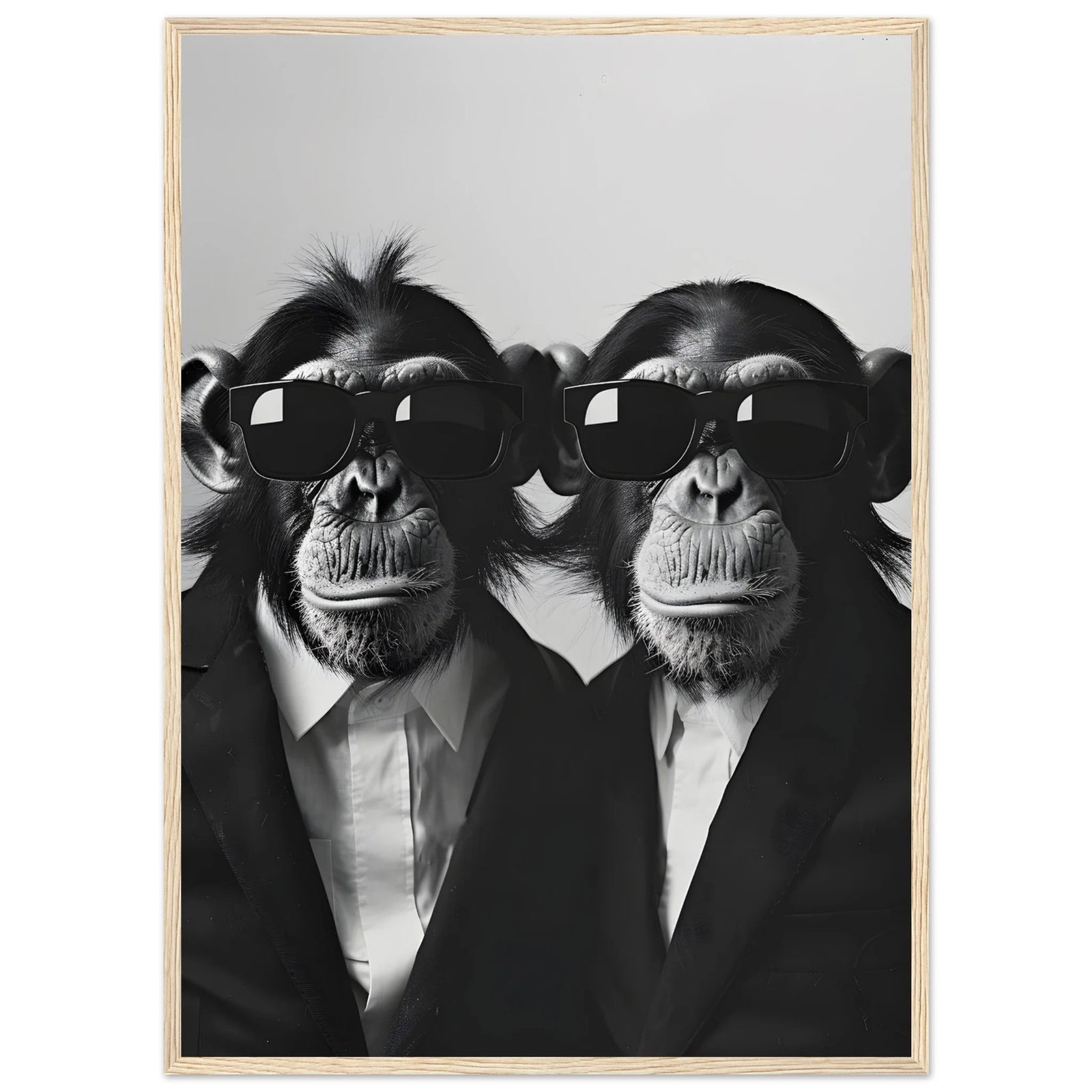 Tableau Singe Noir et Blanc - The Art Avenue