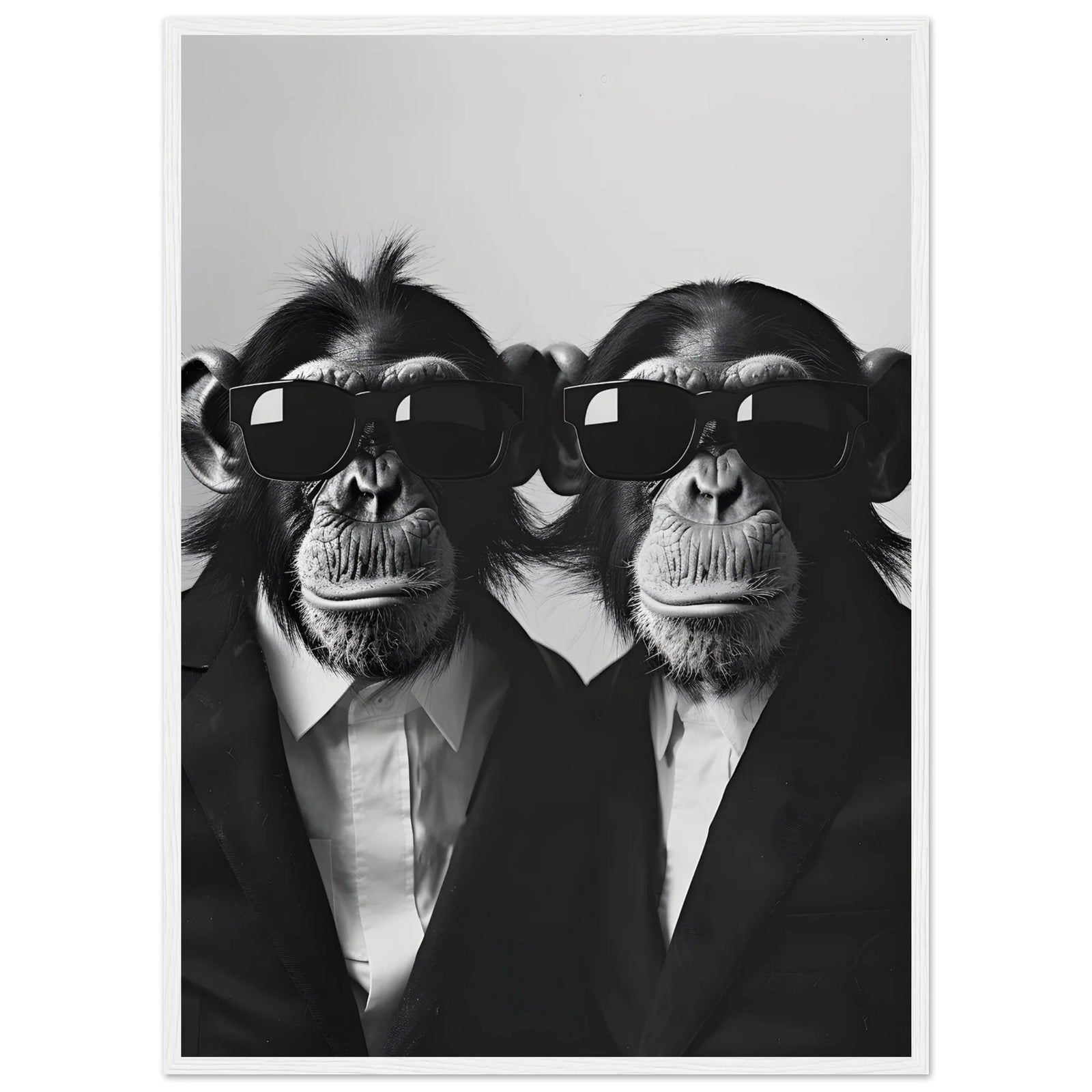 Tableau Singe Noir et Blanc - The Art Avenue