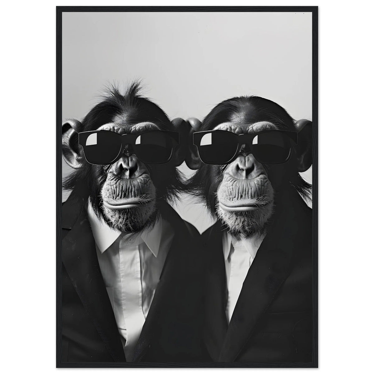 Tableau Singe Noir et Blanc - The Art Avenue