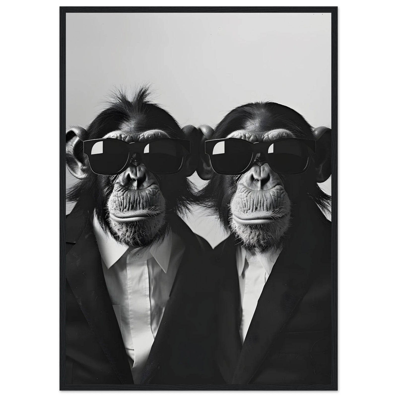 Tableau Singe Noir et Blanc - The Art Avenue