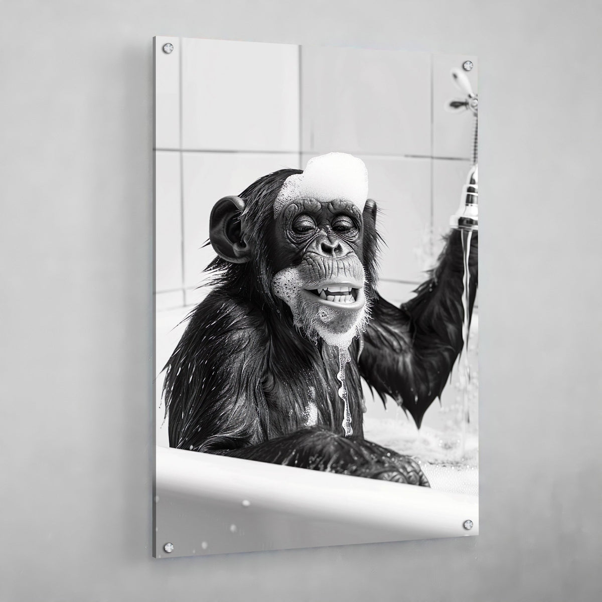 Tableau Singe Salle De Bain - The Art Avenue