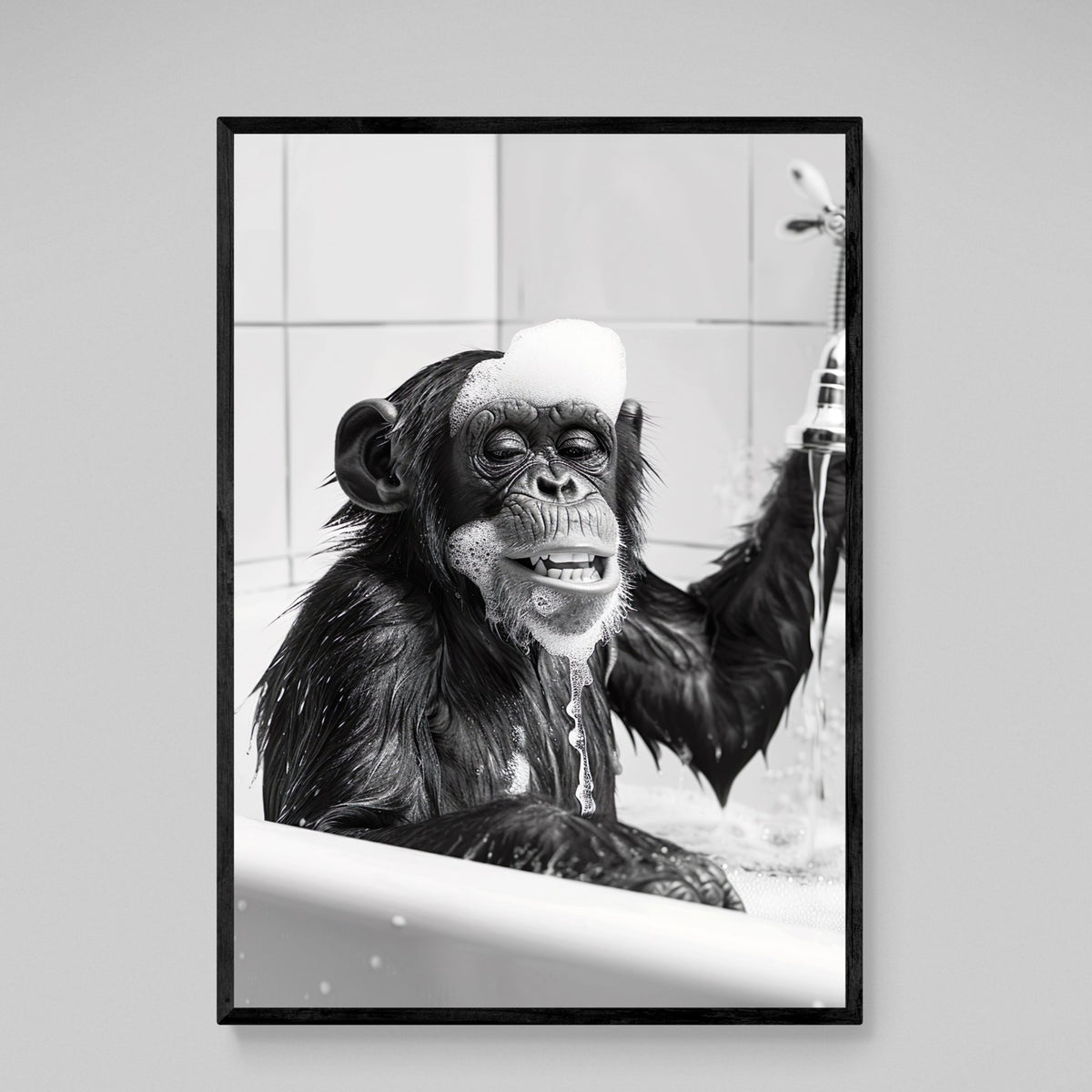 Tableau Singe Salle De Bain - The Art Avenue