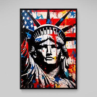 Tableau Statue De La Liberté Street Art - The Art Avenue