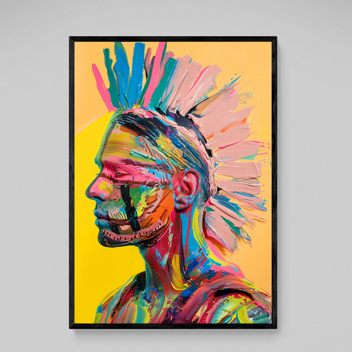 Tableau Street Art Amérindien - The Art Avenue