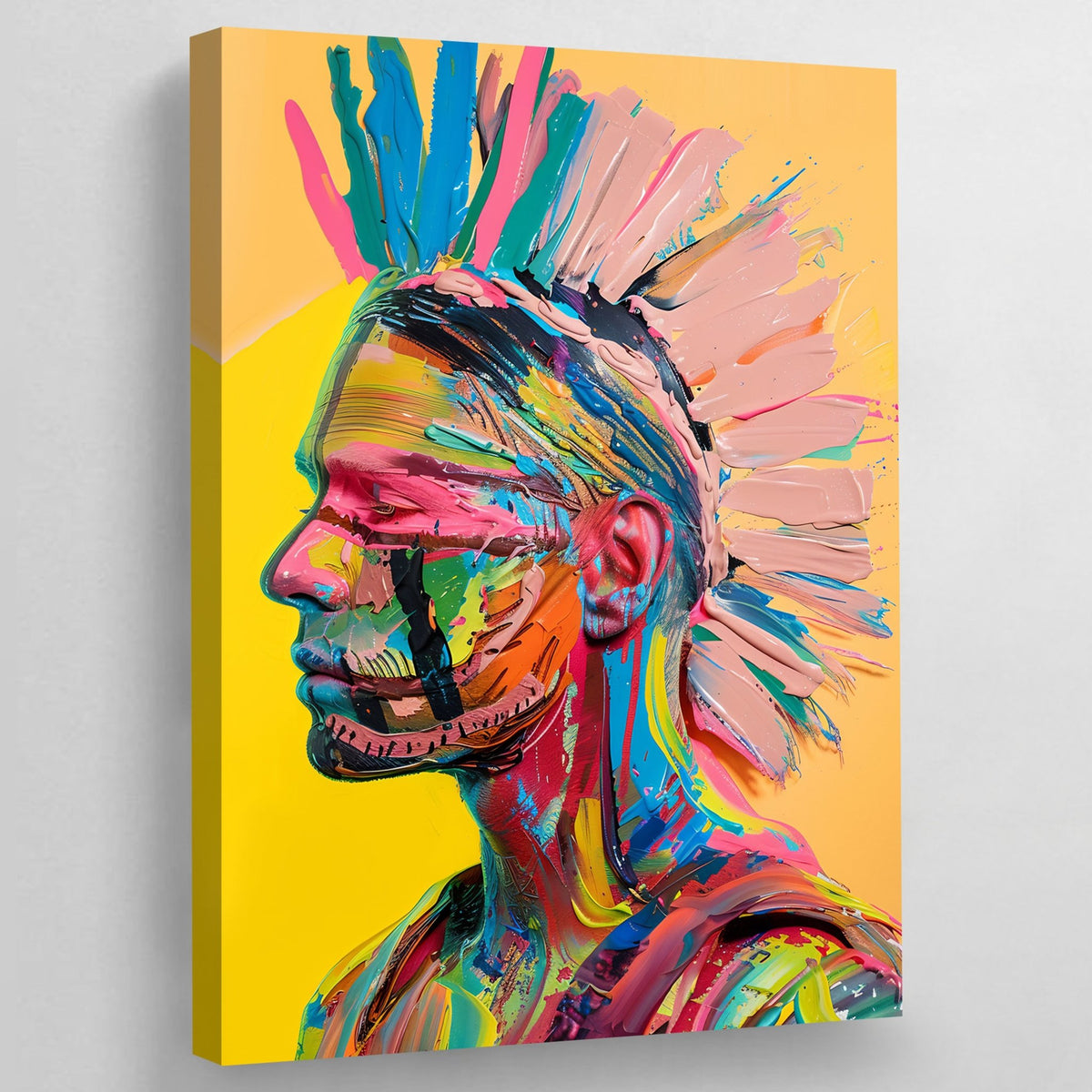 Tableau Street Art Amérindien - The Art Avenue