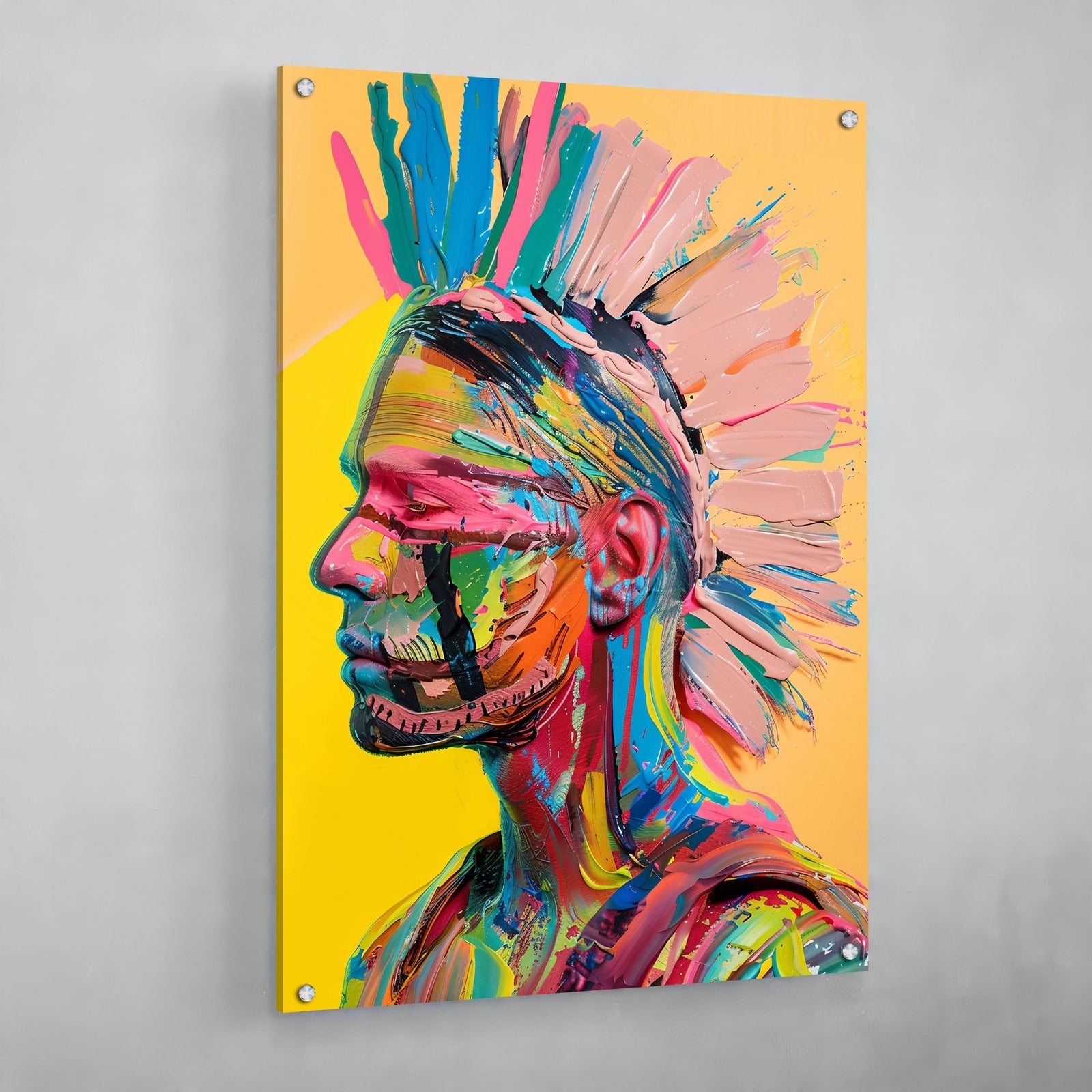 Tableau Street Art Amérindien - The Art Avenue