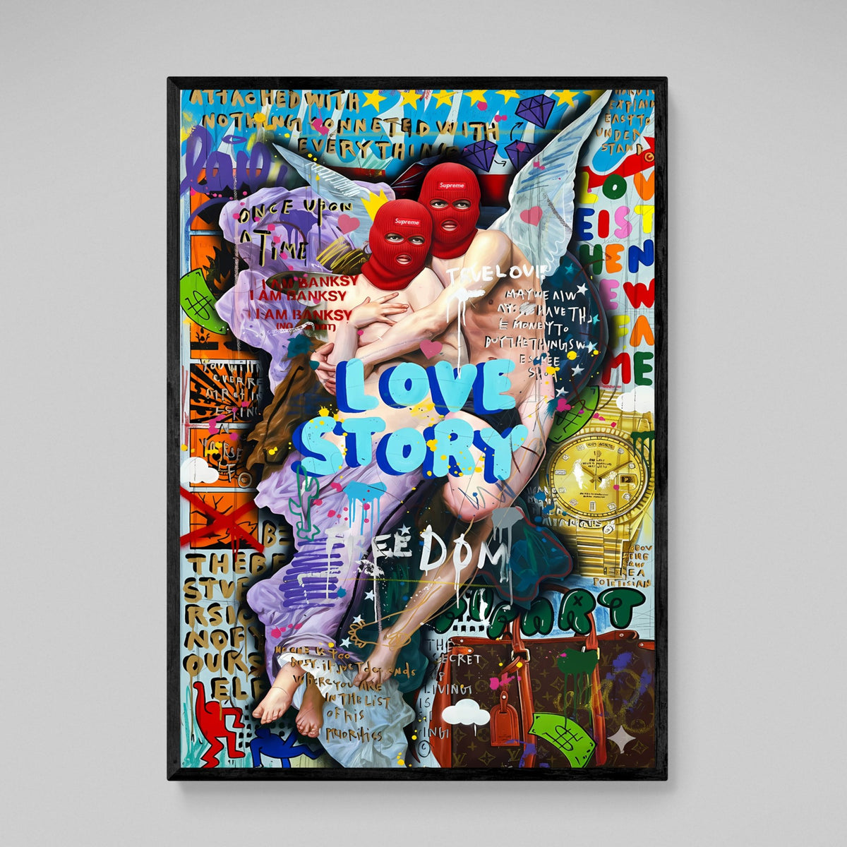 Tableau Street Art Anges - The Art Avenue