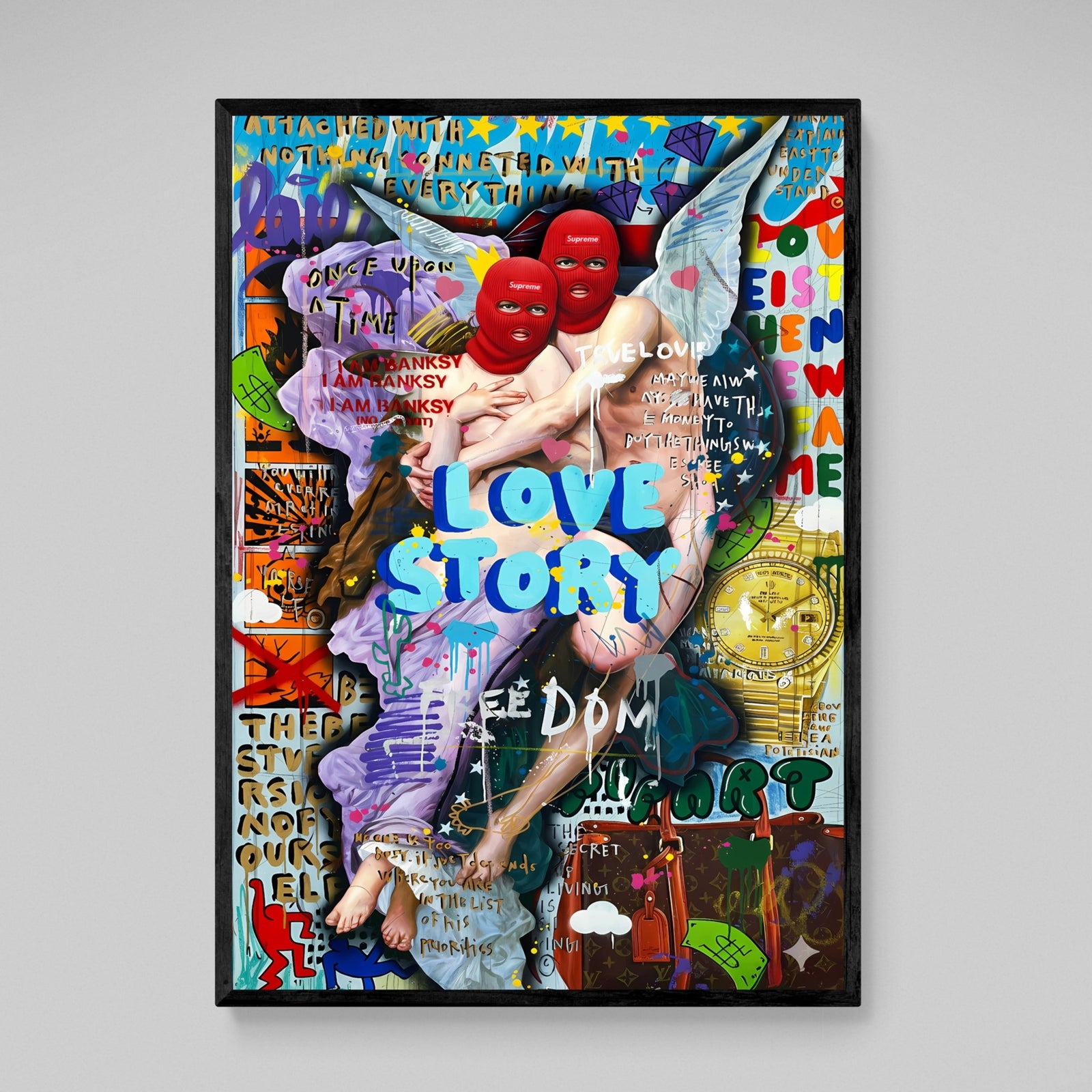 Tableau Street Art Anges - The Art Avenue