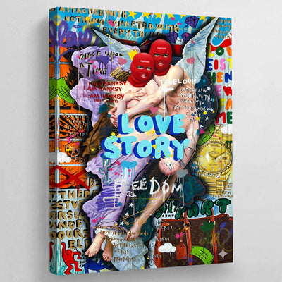 Tableau Street Art Anges - The Art Avenue