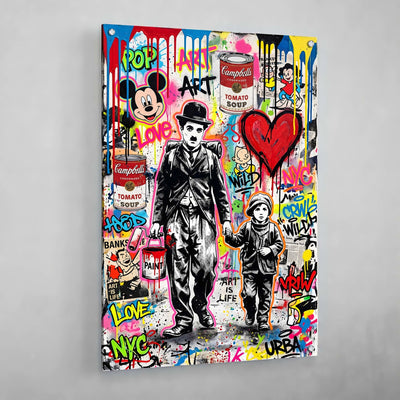 Tableau Street Art Banksy Charlie Chaplin - The Art Avenue