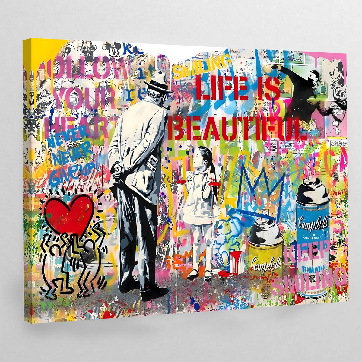 Tableau Street Art Bansky Haring - The Art Avenue