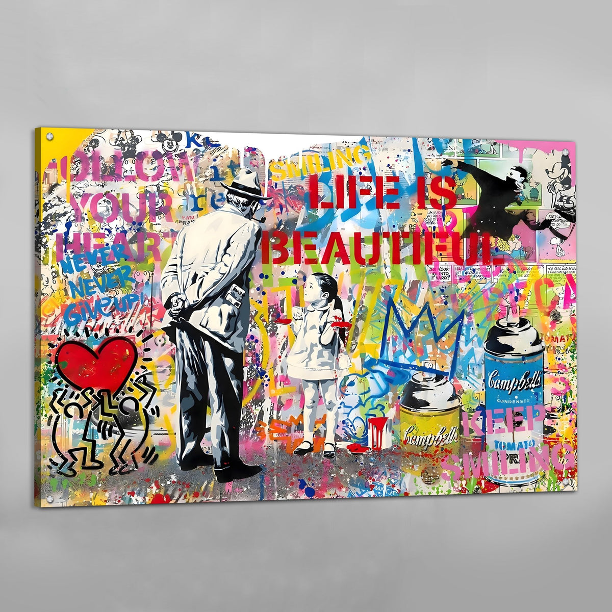 Tableau Street Art Bansky Haring - The Art Avenue
