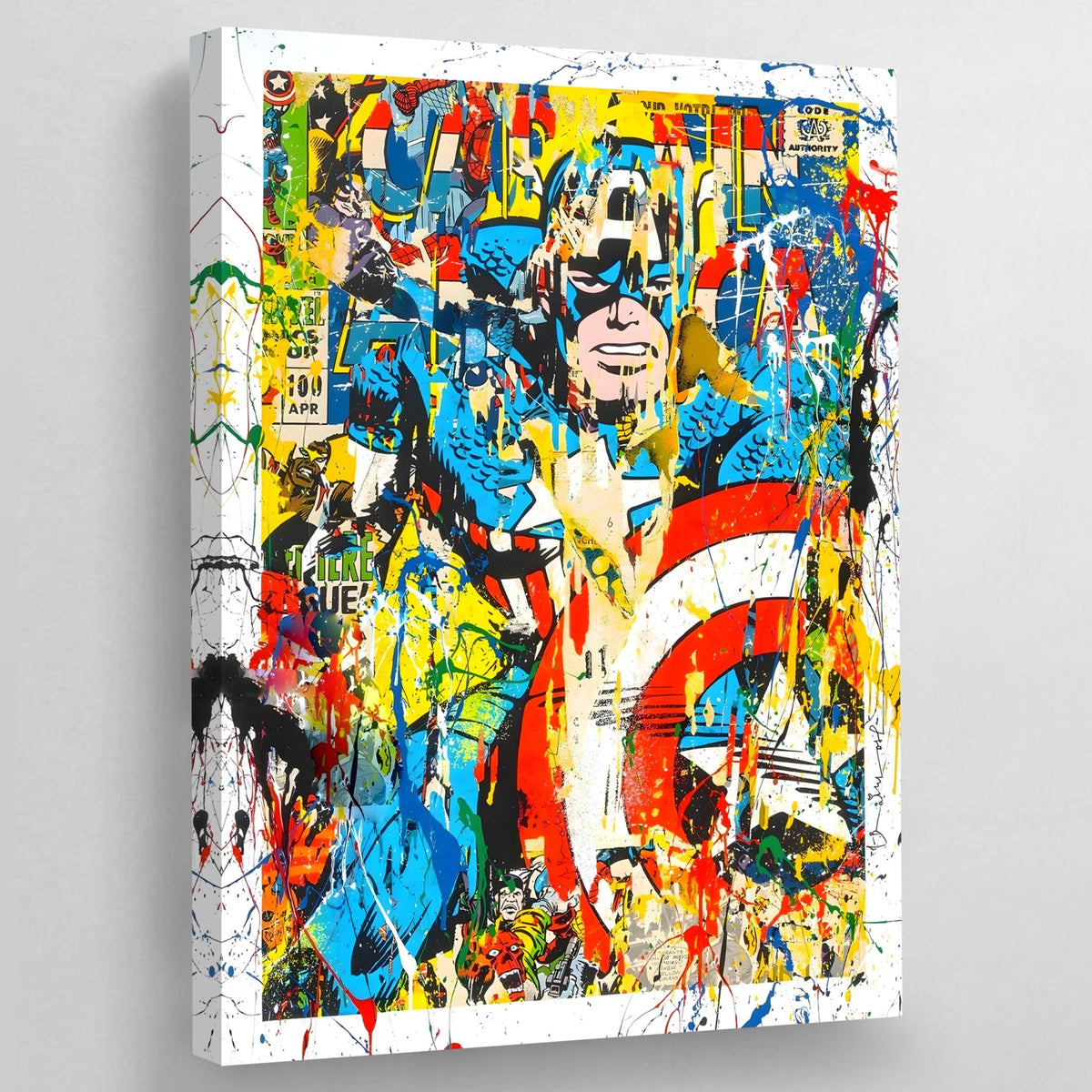 Tableau Street Art Captain America - The Art Avenue