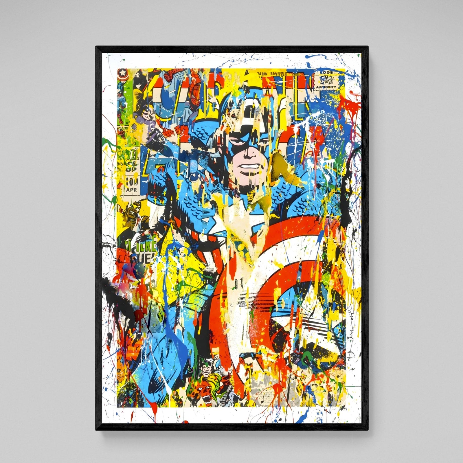 Tableau Street Art Captain America - The Art Avenue