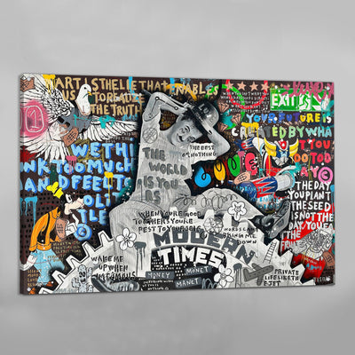 Tableau Street Art Chaplin - The Art Avenue