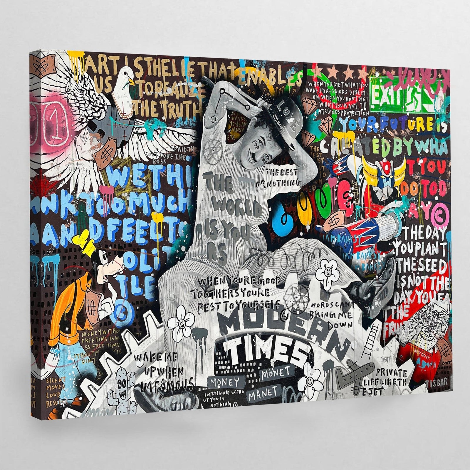 Tableau Street Art Chaplin - The Art Avenue