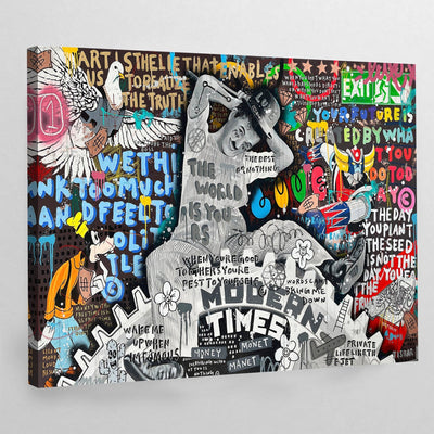 Tableau Street Art Chaplin - The Art Avenue