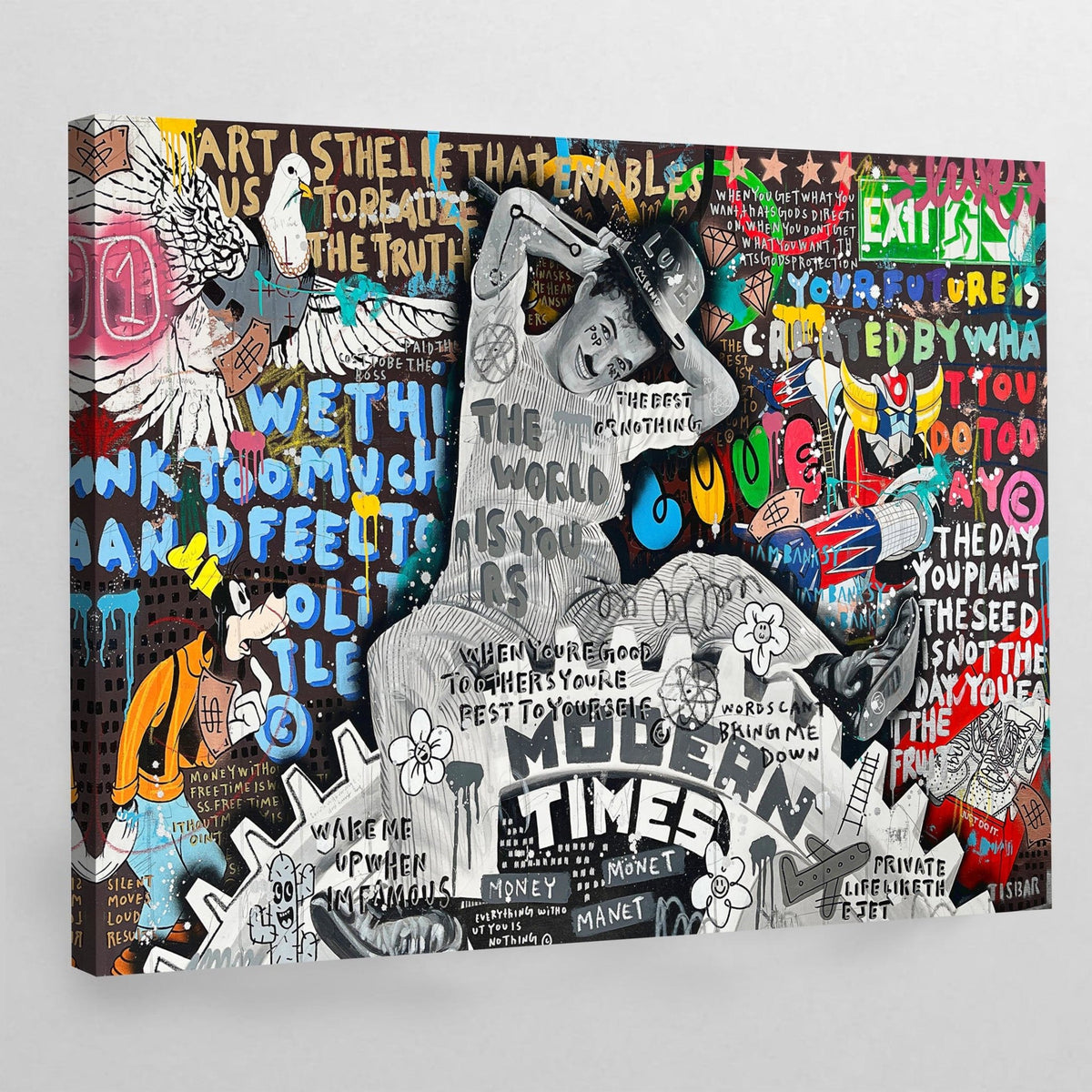 Tableau Street Art Chaplin - The Art Avenue