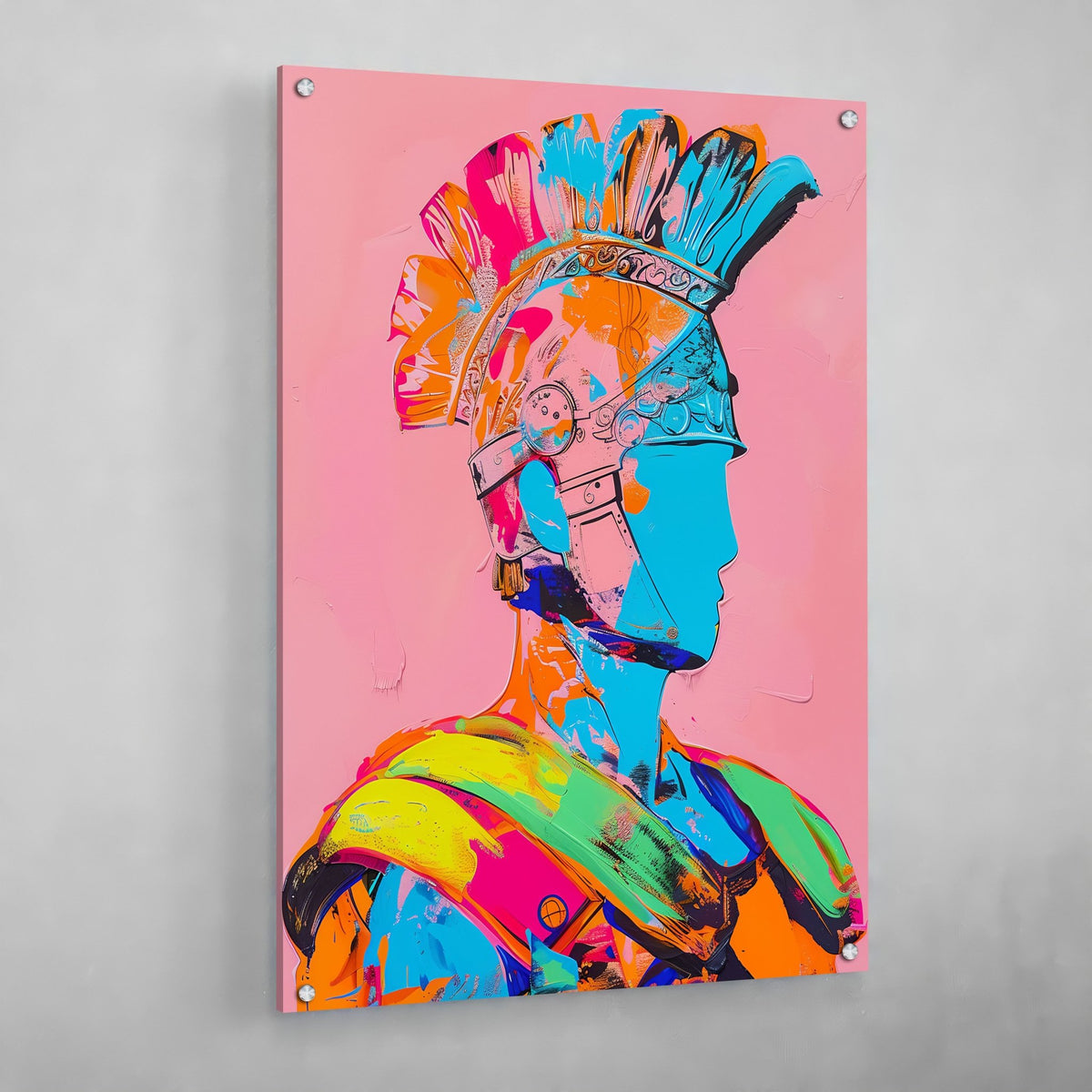 Tableau Street Art Guerrier Romain - The Art Avenue