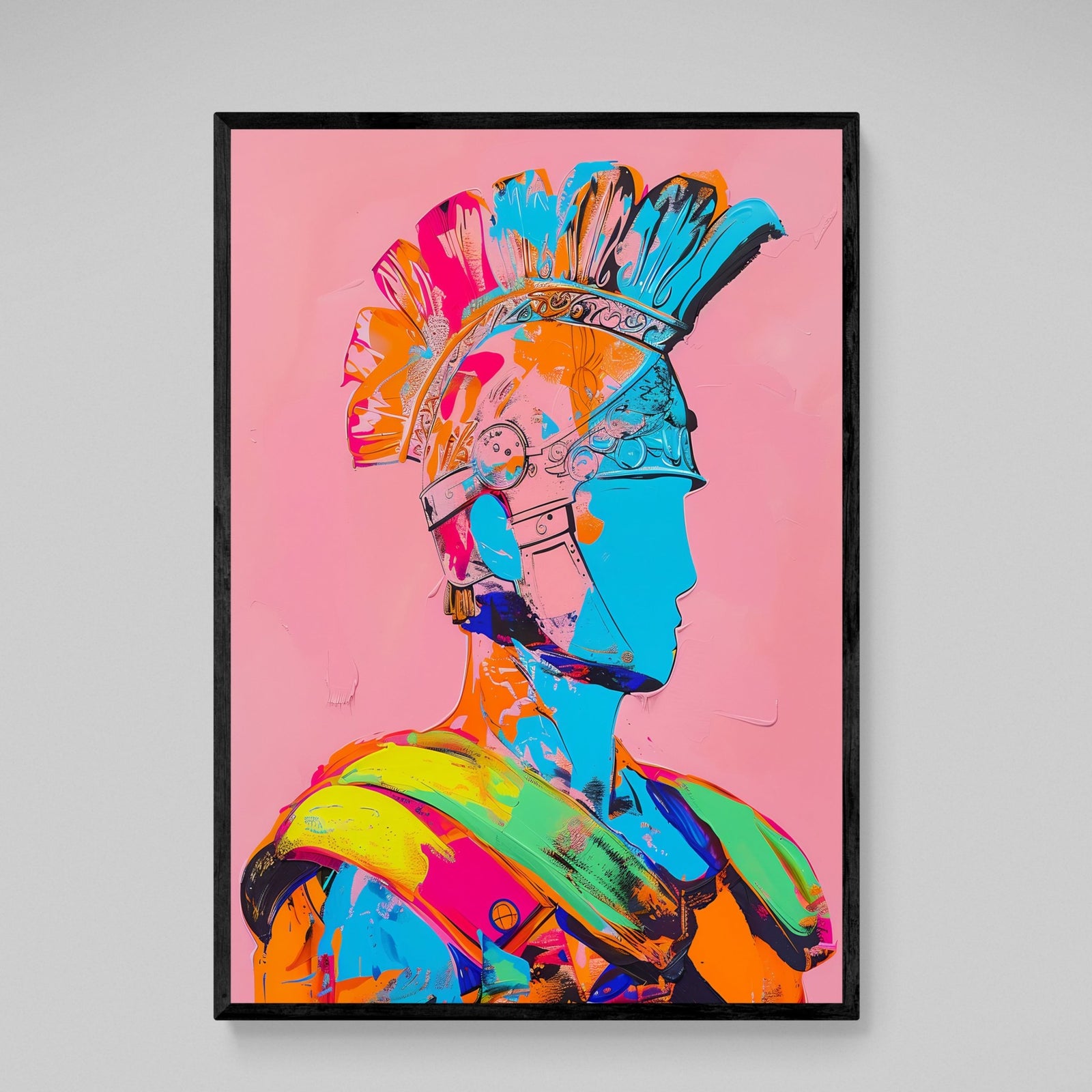 Tableau Street Art Guerrier Romain - The Art Avenue