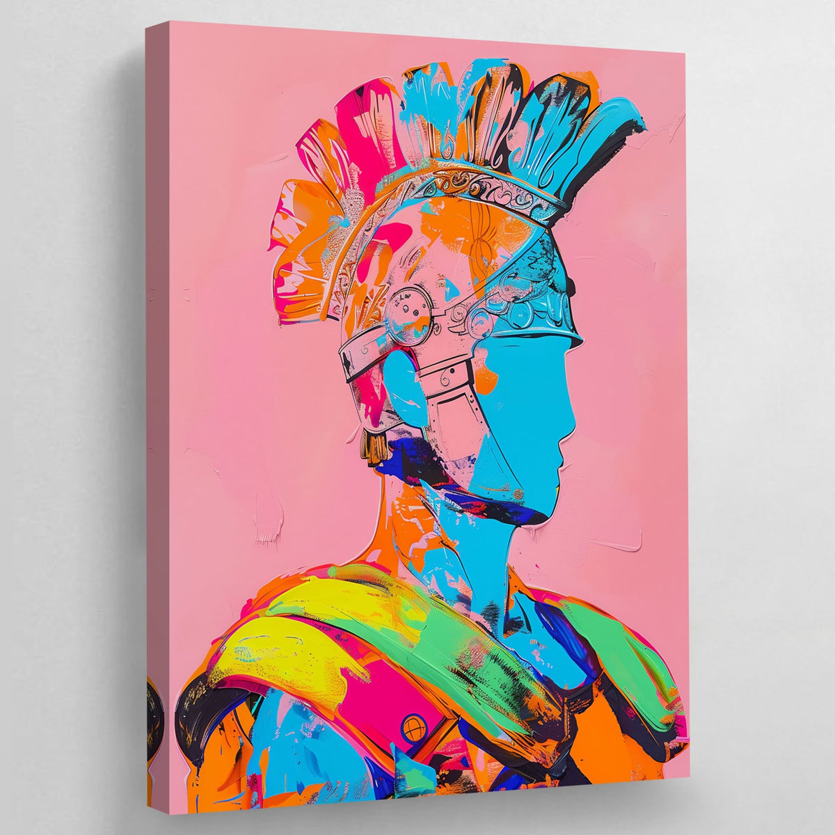 Tableau Street Art Guerrier Romain - The Art Avenue