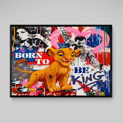Tableau Street Art Le Roi Lion - The Art Avenue