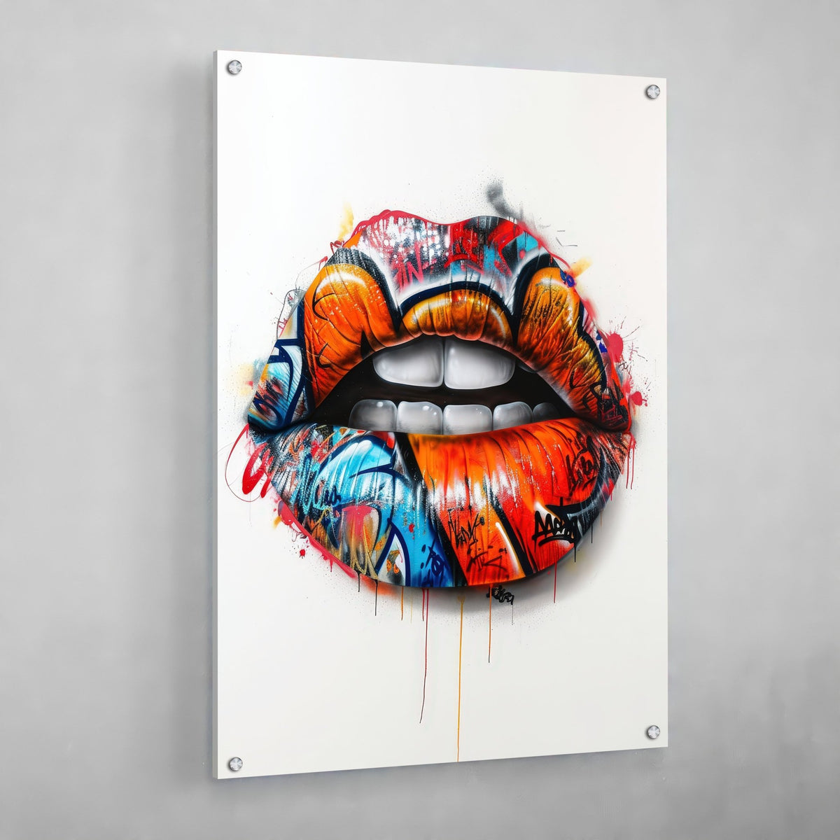 Tableau Street Art Lèvres - The Art Avenue