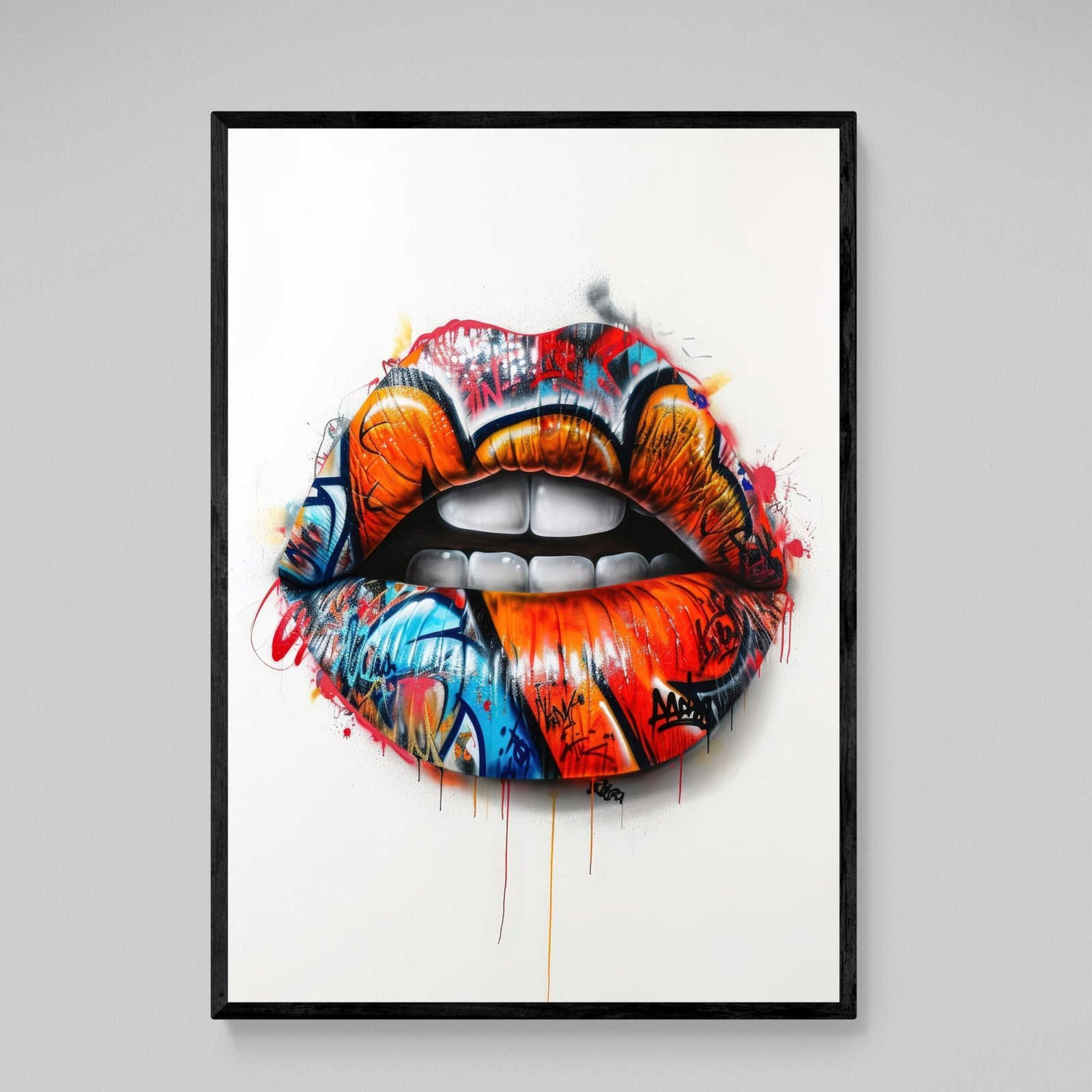 Tableau Street Art Lèvres - The Art Avenue