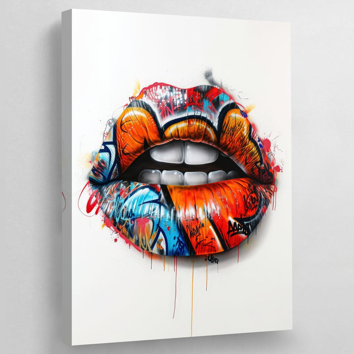 Tableau Street Art Lèvres - The Art Avenue