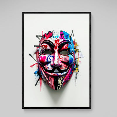 Tableau Street Art Masque - The Art Avenue