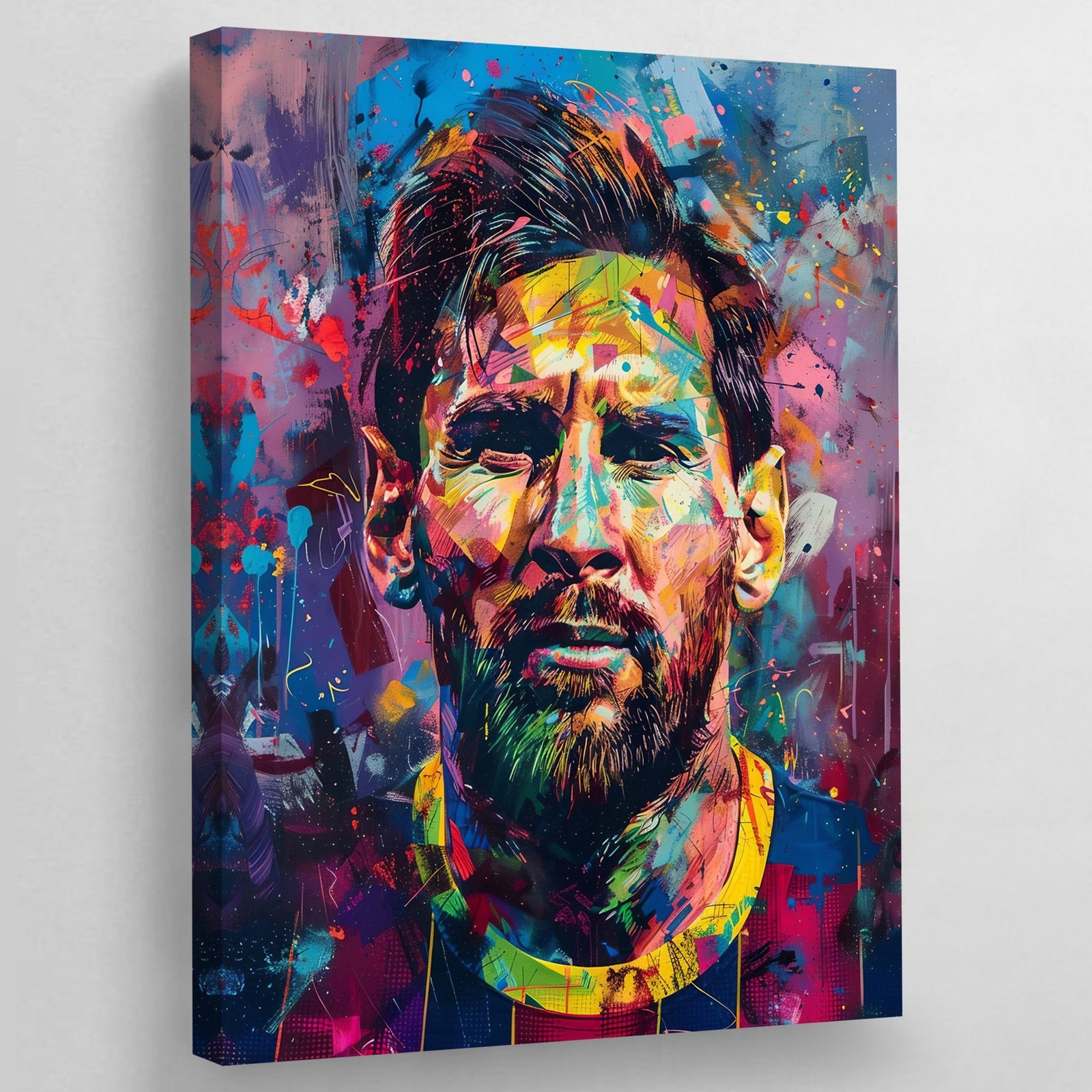 Tableau Street Art Messi - The Art Avenue