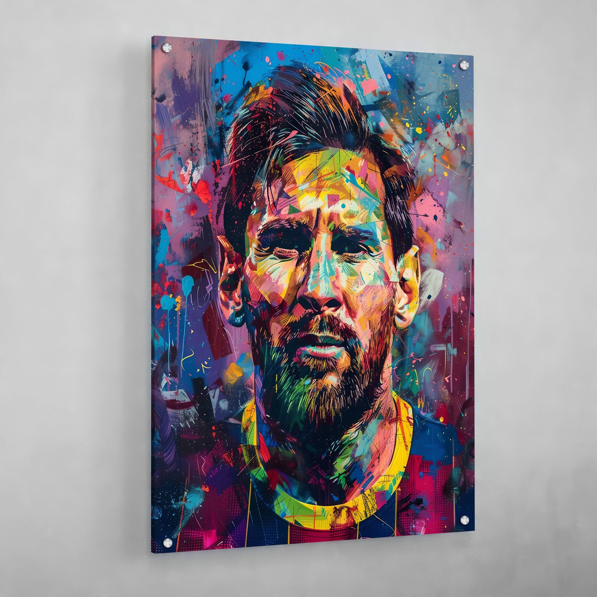 Tableau Street Art Messi - The Art Avenue