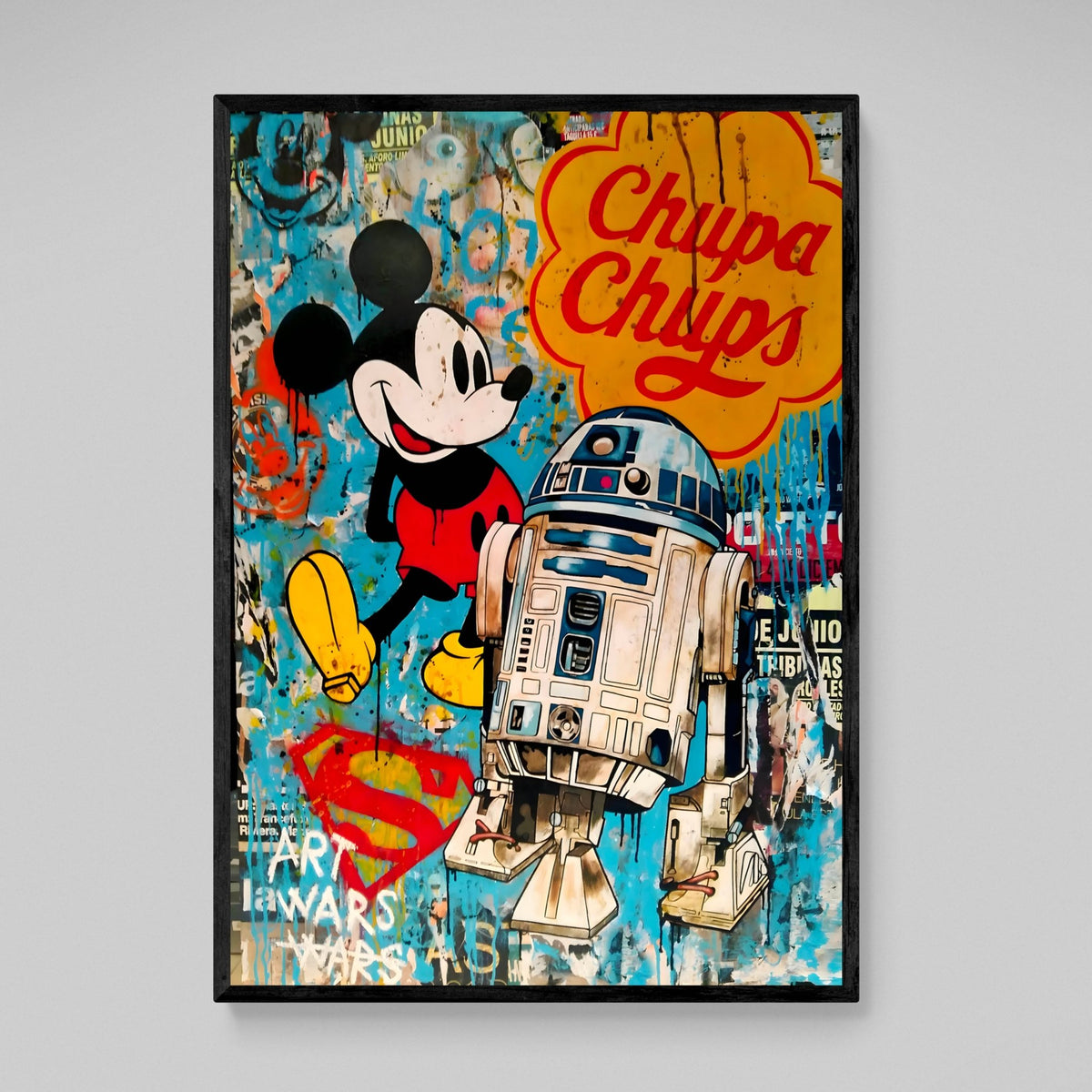 Tableau Street Art Mickey Star Wars - The Art Avenue