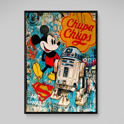 Tableau Street Art Mickey Star Wars - The Art Avenue